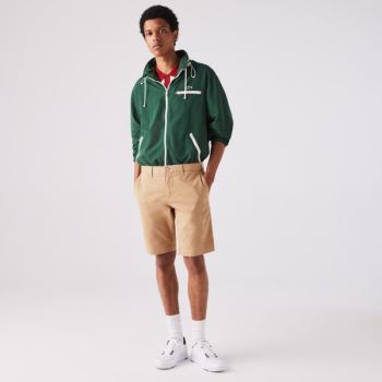 Lacoste Slim Fit Stretch Gabardine Shorts - Kraťasy Pánské Béžový | CZ-xdKVit